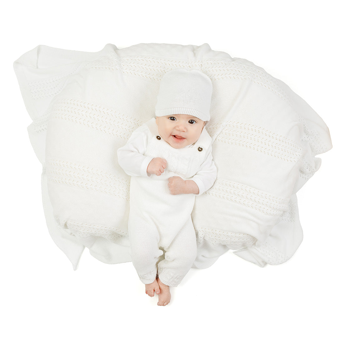 Set de Bienvenida Personalizado Capullos de Bebezone Tejido Blanco
