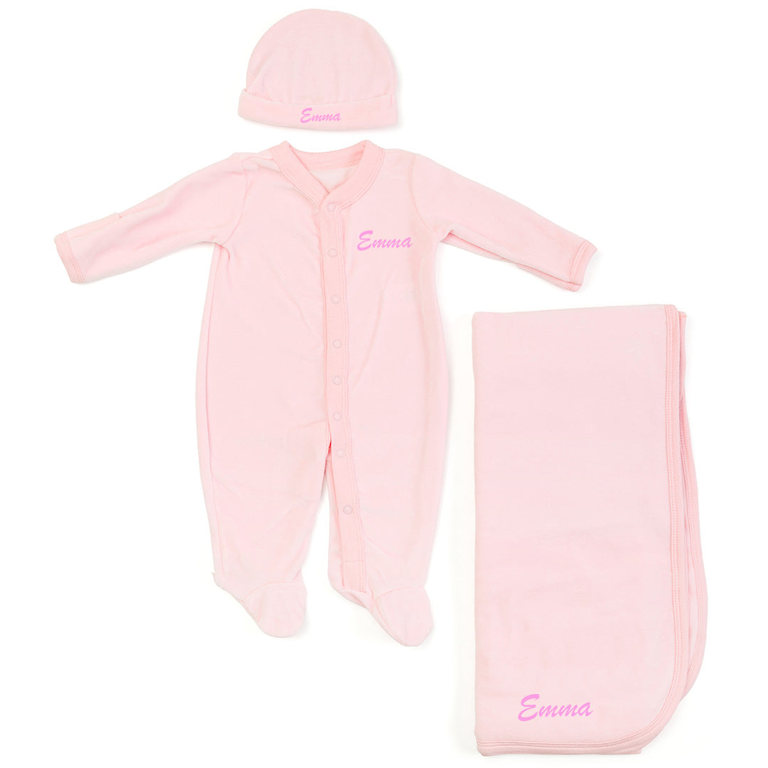 Set de Bienvenida Personalizado Capullos de Bebezone Rosa