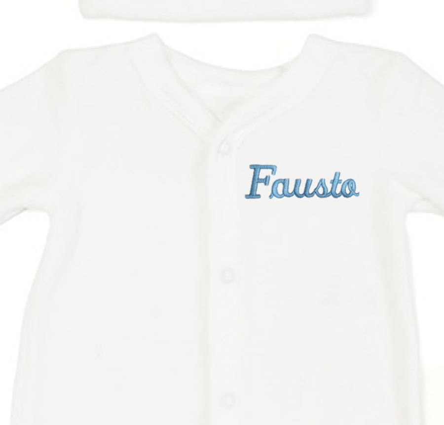 Set de Bienvenida Personalizado Capullos Blanco de Niño