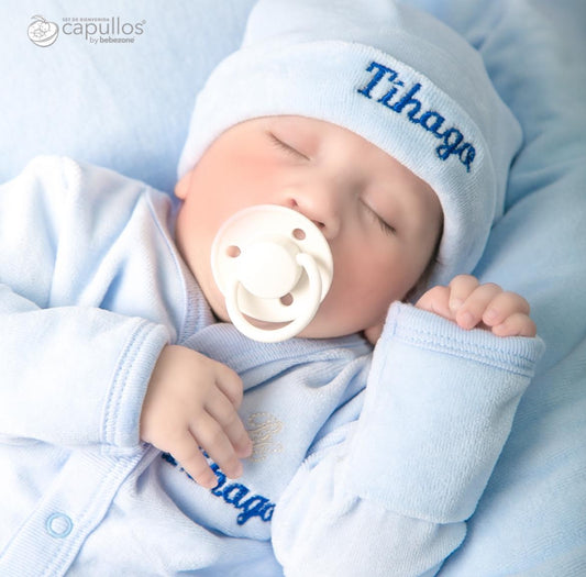 Set de Bienvenida Personalizado Capullos Azul