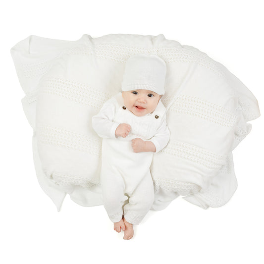 Set de Bienvenida Personalizado Capullos de Bebezone Tejido Blanco