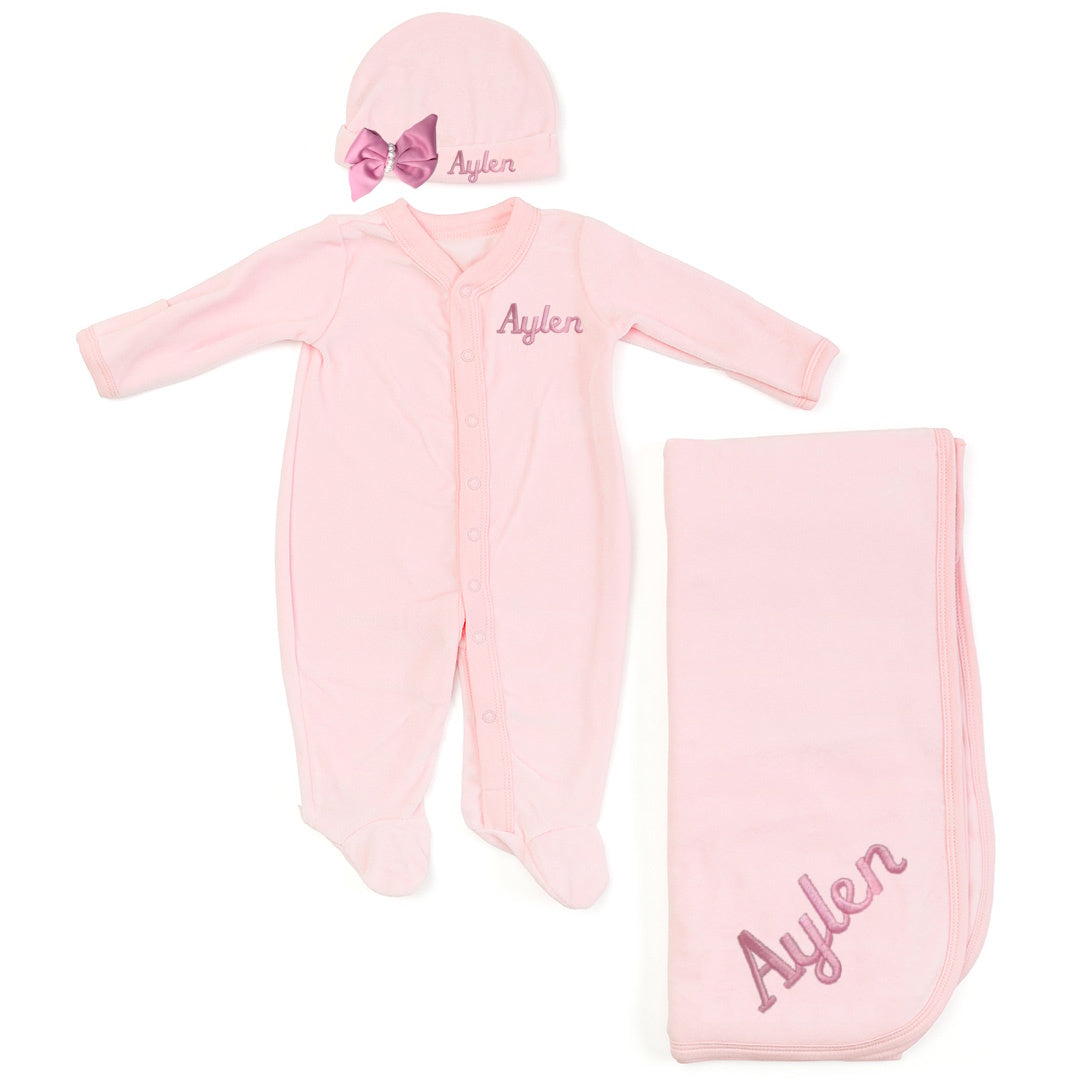 Set de Bienvenida Personalizado Capullos Rosa