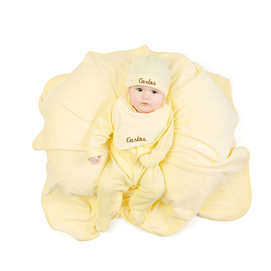 Set de Bienvenida Personalizado Capullos de Bebezone Amarillo