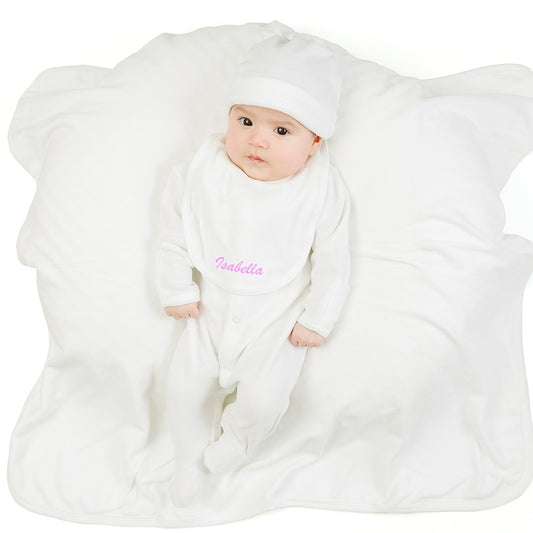 Set de Bienvenida Personalizado Capullos de Bebezone Blanco